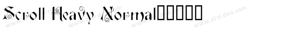 Scroll Heavy Normal字体转换